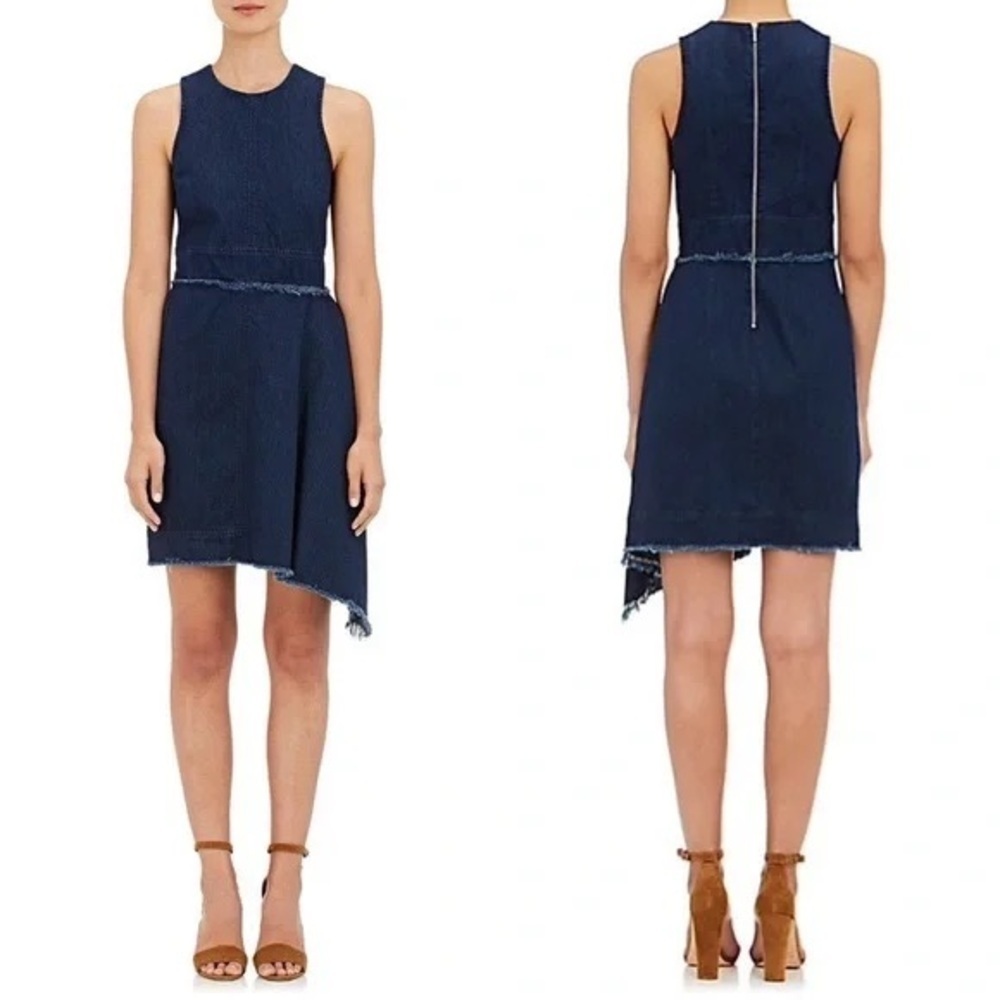 NICHOLAS Asymmetrical Navy Dress (D11)